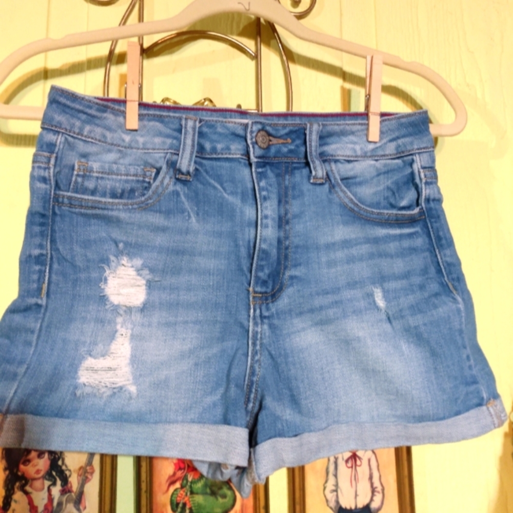 Cello Jeans Faded Jean Shorts